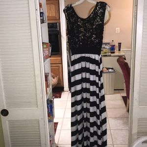 Black and white dress